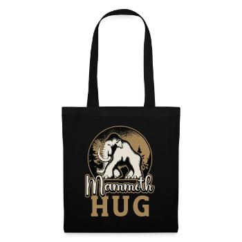 Woolly Mammoth Hug Trunked Animals Primeval Times - Tote Bag - black - Front