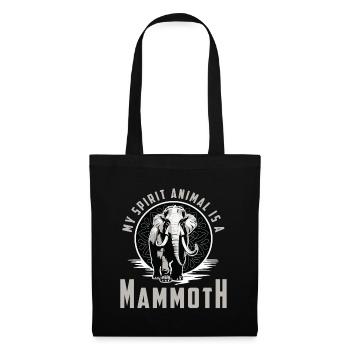 Woolly Mammoth My Spirit Animal Is A Prehistoric - Stoffbeutel - Schwarz - Vorne