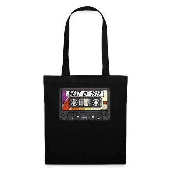 Best Of 1979 Vintage Retro Cassette Cadeau d’anniversaire - Sac en tissu - noir - Devant