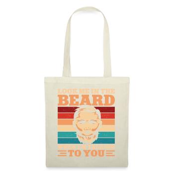 Amant barbe Homme barbu Regarde-moi - Sac en tissu - nature - Devant