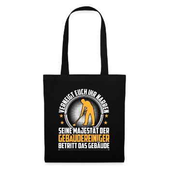 Gebäudereiniger verneigt euch Reinigungskraft - Stoffbeutel - Schwarz - Vorne
