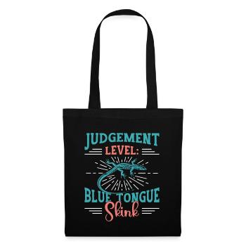 Skinks Judgment Level Blue Tongue Reptile Owner - Stoffbeutel - Schwarz - Vorne