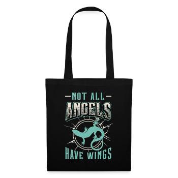 Scinques Tous les anges n’ont pas d’ailes Animaux exotiques - Sac en tissu - noir - Devant