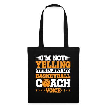 This Is Just My Basketball Coach Voice 3 - Tote Bag - black - Front