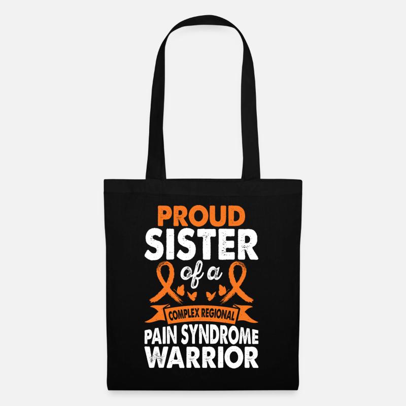 Schwester Des Crps Warrior Awareness Month Orange - Stoffbeutel - Schwarz