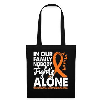 No one fights alone crps awareness month orange - Tote Bag - black - Front