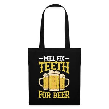 Will Fix Teeth For Beer 2 - Tote Bag - black - Front