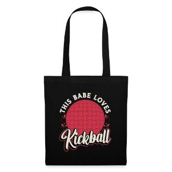 Kickball This Babe Loves Kickball Tournament Balls - Tote Bag - black - Front