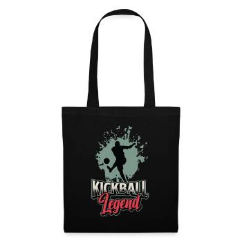Kickball Legend Competitive Sports Soccer Baseball - Stoffbeutel - Schwarz - Vorne
