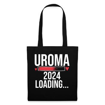 Urgroßmutter 2024 Uroma - Stoffbeutel - Schwarz - Vorne