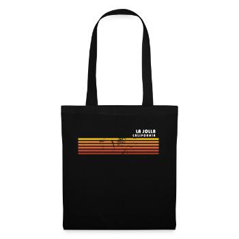 Retro La Jolla California Vintage Vacances - Sac en tissu - noir - Devant