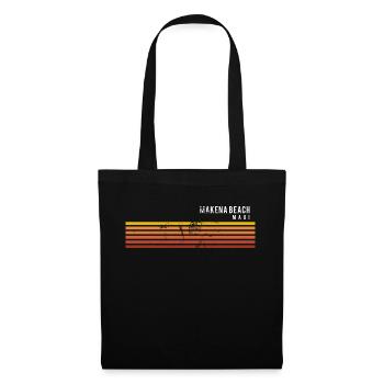 Retro Makena Beach Maui Hawaii Vintage Vacances - Sac en tissu - noir - Devant