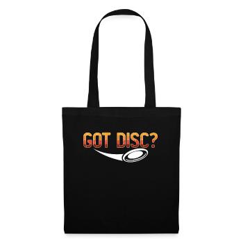 Flying Disc Got Disc Frisbee Player Disc Golfing - Tote Bag - black - Front