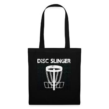 Flying Disc Slinger Frisbee Player Disc Golfing - Sac en tissu - noir - Devant