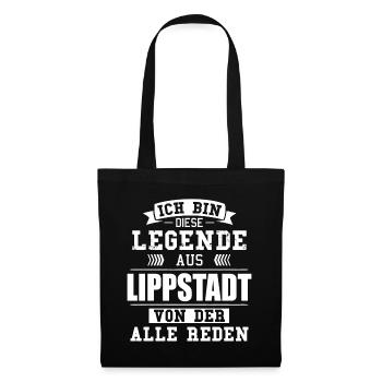 Stadt Lippstadt Deutschland Legende Spruch - Stoffbeutel - Schwarz - Vorne