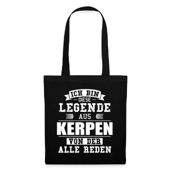 Stadt Kerpen Deutschland Legende Spruch - Stoffbeutel - Schwarz - Vorne