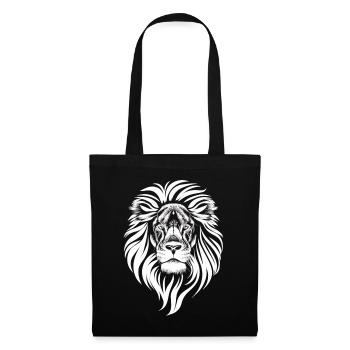 La Majesté : Le Lion Blanc - Sac en tissu - noir - Devant