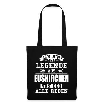 Stadt Euskirchen Deutschland Legende Spruch - Stoffbeutel - Schwarz - Vorne