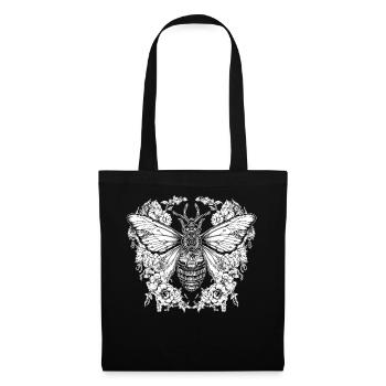 Mystical Butterfly Moth Dark Academica Occult Goth - Stoffbeutel - Schwarz - Vorne