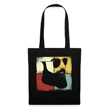 Beard Lover Bearded Man Retro - Tote Bag - black - Front