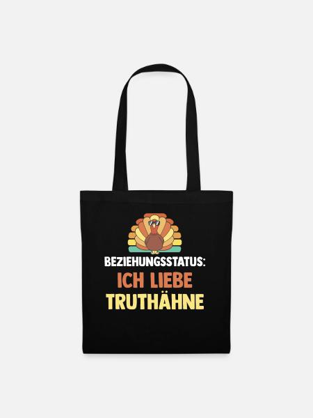 Beziehungsstatus Truthuhn Truthahn - Stoffbeutel - Schwarz