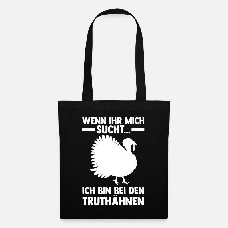 Truthuhn Truthahn - Stoffbeutel - Schwarz