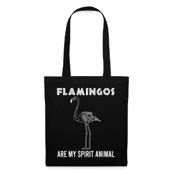 Flamingo Spirit Animal Soulmate Gift - Tote Bag - black - Front