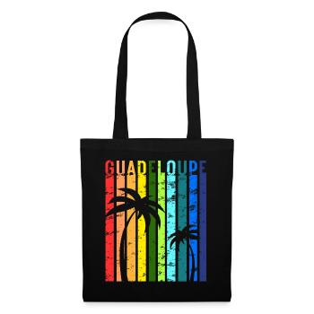Guadeloupe Île des Caraïbes Idée de vacances - Sac en tissu - noir - Devant
