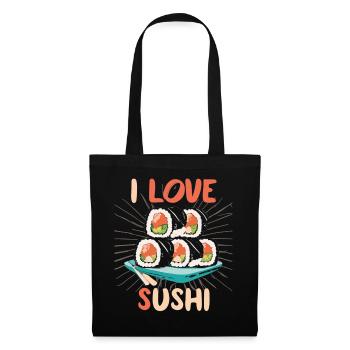 Sushi Dreams - Célébrez votre amour pour les sushis - Sac en tissu - noir - Devant
