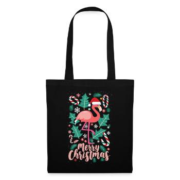 Christmas with Flamingos - Contemplative Moments - Tote Bag - black - Front