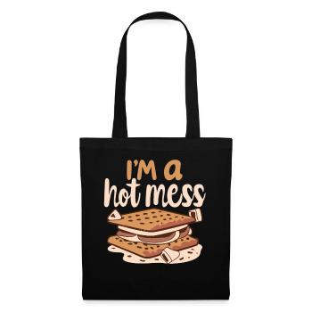 Campfire Indulgence - Pour les amateurs de SMORES - Sac en tissu - noir - Devant