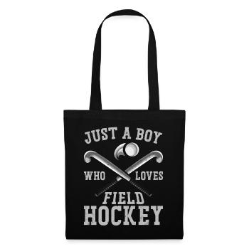 Field Hockey Boy Just A Boy Who - Tote Bag - black - Front