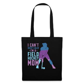 Field Hockey Mom I Can't Keep Calm - Stoffbeutel - Schwarz - Vorne