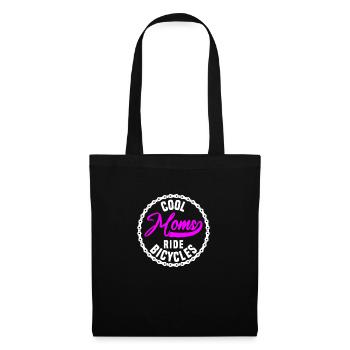 Cool moms ride bicycles - Tote Bag - black - Front