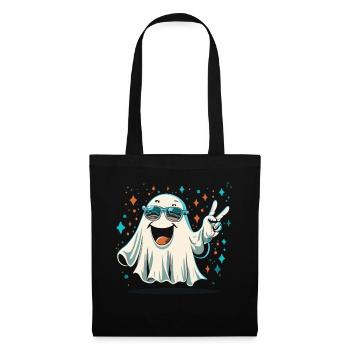 Paix fantomatique : un message paisible d’Halloween - Sac en tissu - noir - Devant