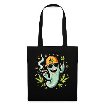 Stoned Ghost - Spaß mit dem Geist des Weed - Stoffbeutel - Schwarz - Vorne