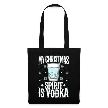 Mon de Noël est la vodka - Sac en tissu - noir - Devant