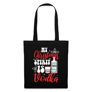 Mon de Noël est la vodka - Sac en tissu - noir - Devant