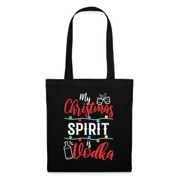 Mon de Noël est la vodka - Sac en tissu - noir - Devant
