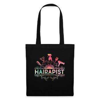 Coiffeur Hairapist Coiffeur Coupe de cheveux Styliste - Sac en tissu - noir - Devant