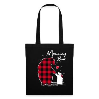 Mommy Bear - Stoffbeutel - Schwarz - Vorne
