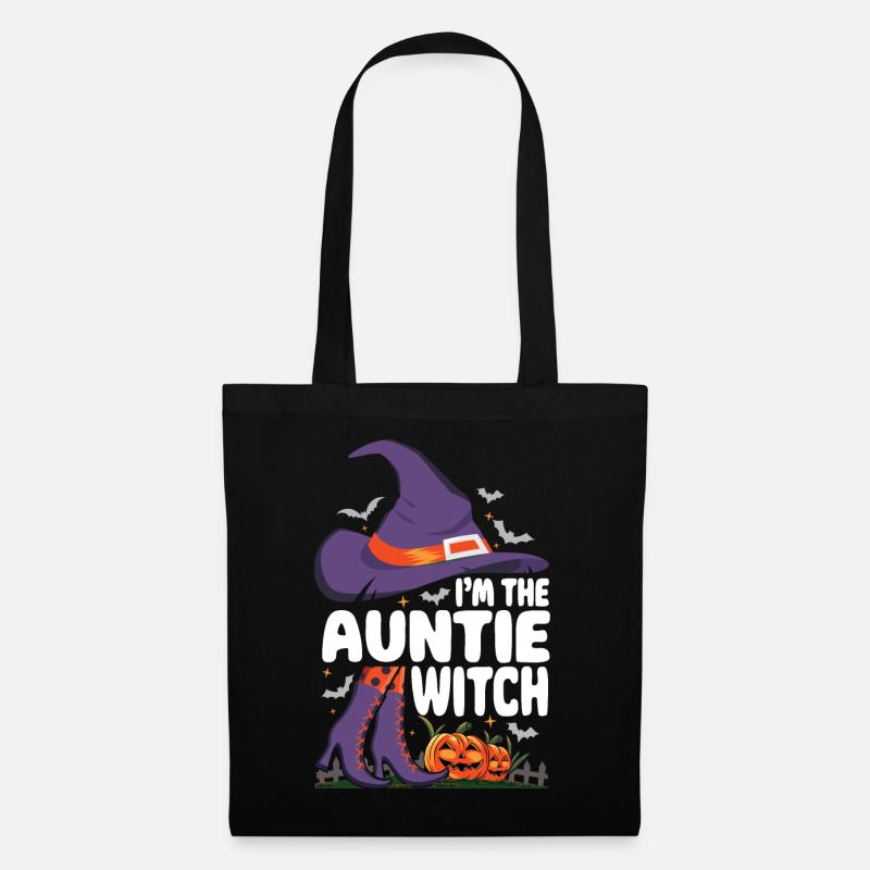 I'm the Auntie Witch - Stoffbeutel - Schwarz