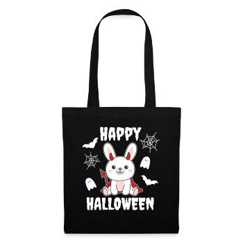 Bunny Happy Halloween Devil Costume - Tote Bag - black - Front