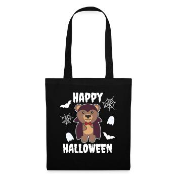 Bear Happy Halloween Cute Vampire Costume - Tote Bag - black - Front