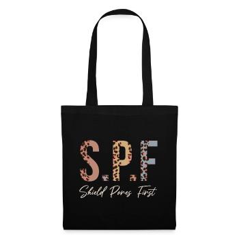 Esthéticienne, Soins de la peau, Beauté, Dermantologue, - Sac en tissu - noir - Devant