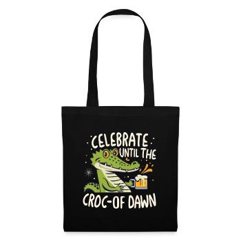 Celebrate until the croc-of dawn - Tote Bag - black - Front