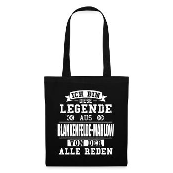 Stadt Blankenfelde-Mahlow Deutschland Legende - Stoffbeutel - Schwarz - Vorne