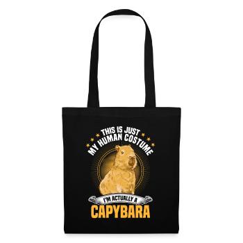 Déguisement Capybara Capybara Amérique du Sud - Sac en tissu - noir - Devant