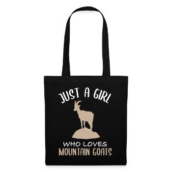 A girl and her mountain goats - Tote Bag - black - Front