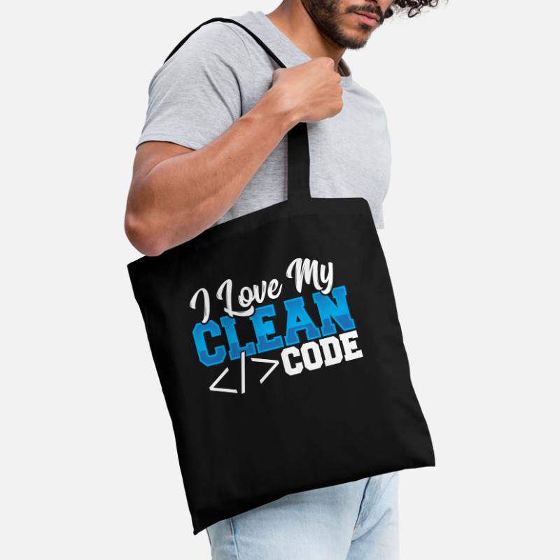 Programmation J’aime mon code propre Sac en tissu
